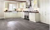 Images of Kitchen With Gray Tile Floor
