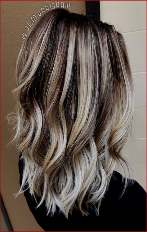 Hairstyles Blonde Highlights On Dark Brown Hair Exciting Red And