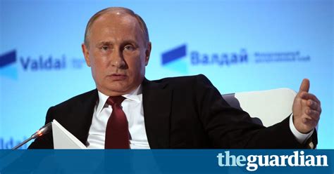 vladimir putin dismisses claims of meddling in us election world news the guardian