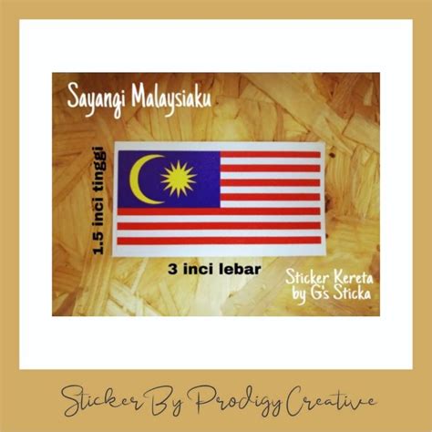 Sticker Bendera Malaysia Jalur Gemilang Merdeka Shopee Malaysia The Best Porn Website