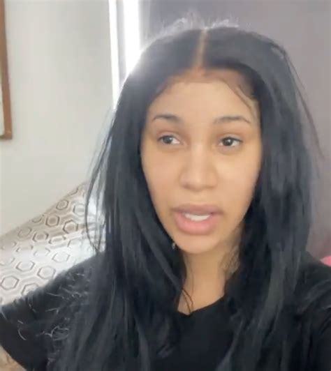 cardi b responds to critics who say she looks weird without makeup i feel comfortable