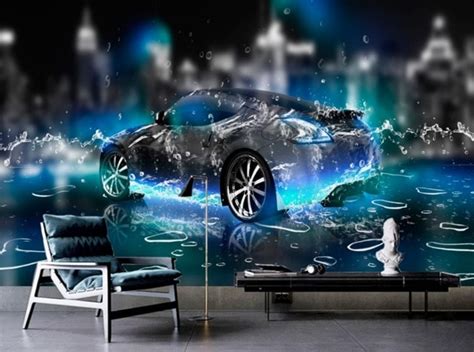 Find the best 3d desktop wallpapers on wallpapertag. HD Wallpaper For Bedroom Walls Water sports car 3d Wall ...