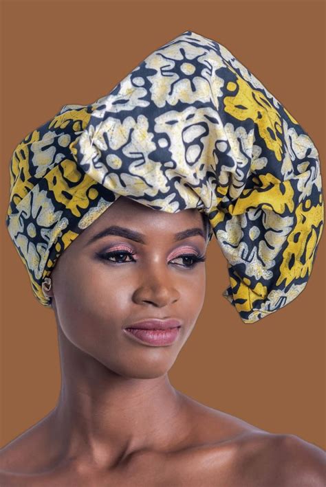 Beautiful Head Wrap In Unique Kampala Ankara African Print Headwrap Is Approximately 68 Inches