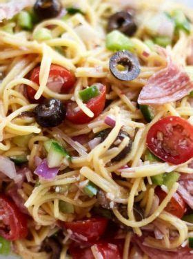 Reviews for photos of spaghetti salad iii. Summer Italian Spaghetti Salad Recipe | Spaghetti salad ...