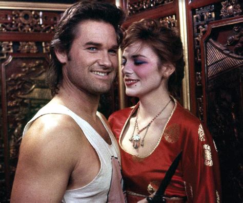 Kurt Russell And Kim Cattrall On The Set Of Big Trouble In Little China
