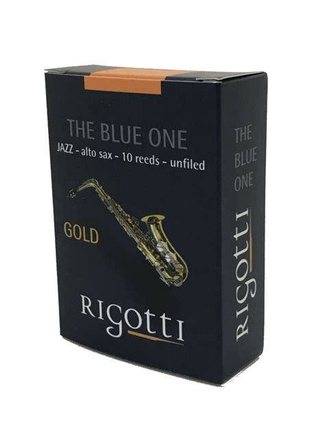 Rigotti Gold Jazz Saxophone Reeds Box Of 10 Shop Reeds On Line