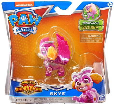 Paw Patrol Mighty Pups Super Paws Skye Figure Spin Master Toywiz