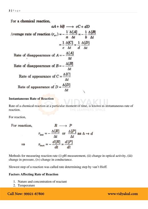 Breathtaking Chemical Kinetics Class 12 Notes Topperlearning Predicting