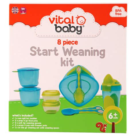 Vital Baby 8 Piece Start Weaning Kit Blue