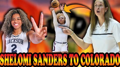 🔥big news🔥deion sanders daughter shelomi join colorado basketball team youtube