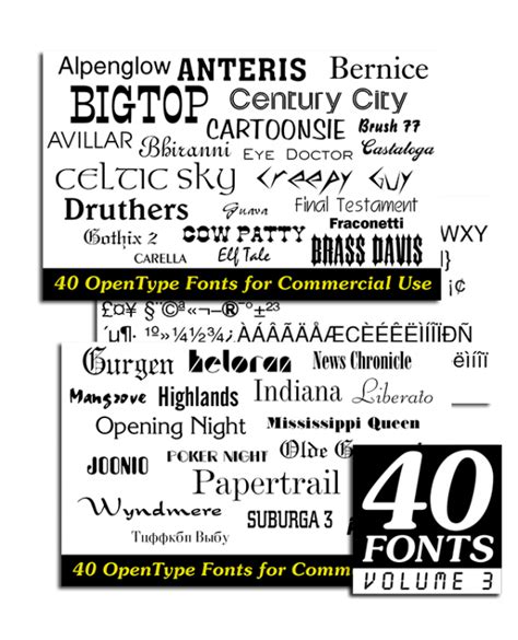 40 Fonts Volume 3 For Mac And Windows Macappware