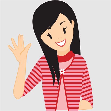 Thinking Woman Adolescence Sign Language Thinking Icon Design