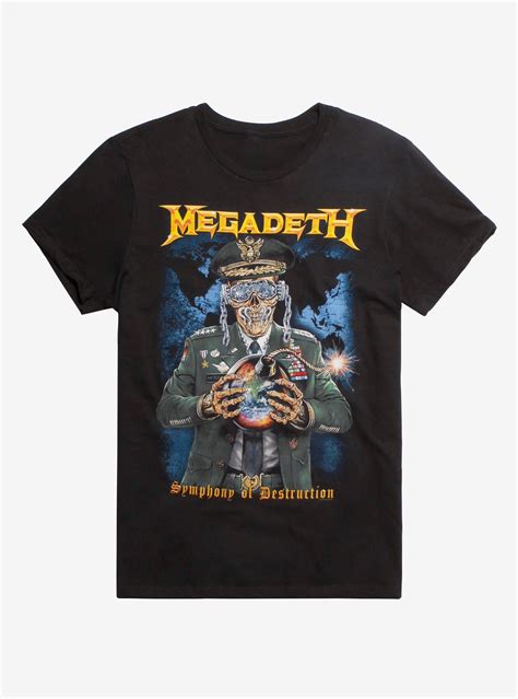 Megadeth Symphony Of Destruction T Shirt Black Rock T Shirts Cool