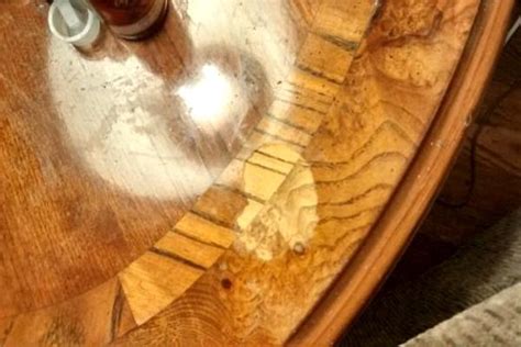 Damaged wood must be repaired before refinishing it. Hot Topics: Oil Spill Damaged My Wood Table | Painting ...