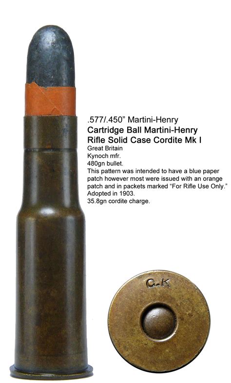 183 577 450″ Martini Henry Military Cartridges