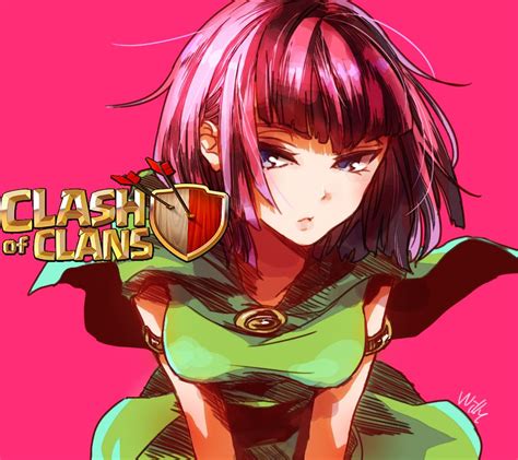Clash Of Clans Raparigas Anime Anime Clash Of Clãs