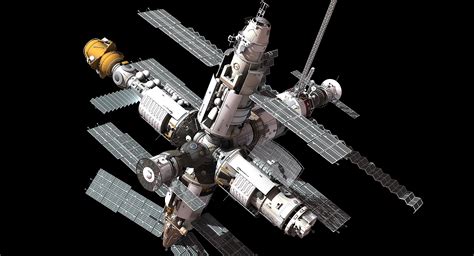 Mir Space Station 3d Model