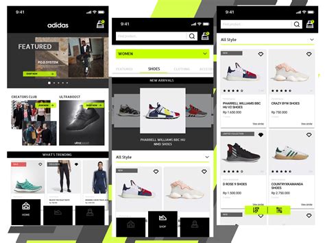Adidas Mobile App Redesign Uplabs