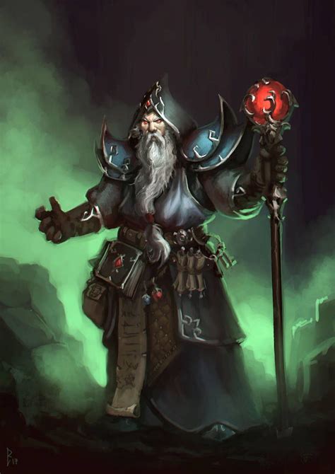 Warlock By Artdeepmind Fantasy Dwarf Fantasy Character Design