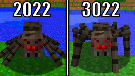 Minecraft Spider Animation 2022 Vs 3022 Youtube