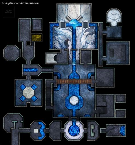 Clean Water Temple Battlemap For Dnd Roll20 By Savingthrower Dnd