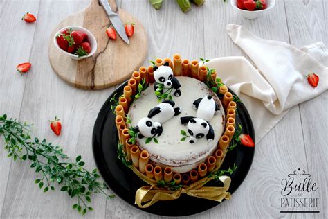 Recette Gâteau Danniversaire Enfant Panda Fraise Rhubarbe