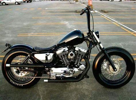 Well harley sportster mini ape hangers are the perfect place to start. Apes are a strange mix of ridiculous and badass. | Bobbers ...