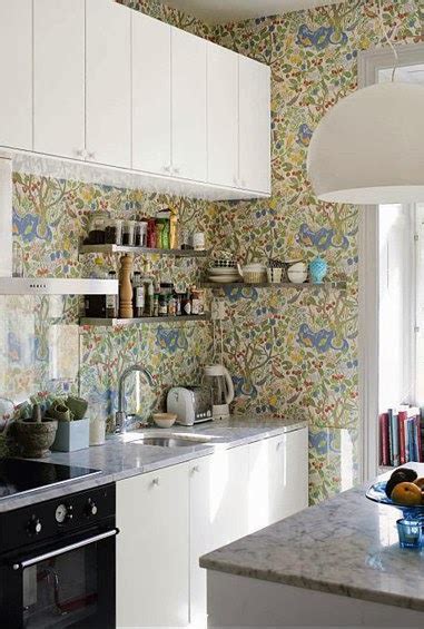 Kitchen Decorating Ideas Vinyl Wallpaper For The Kitchen