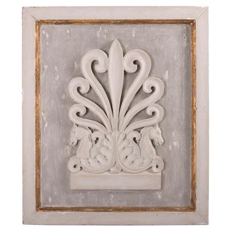 Rustic French Country Gilded Cream Wall Plaque Kathy Kuo Home