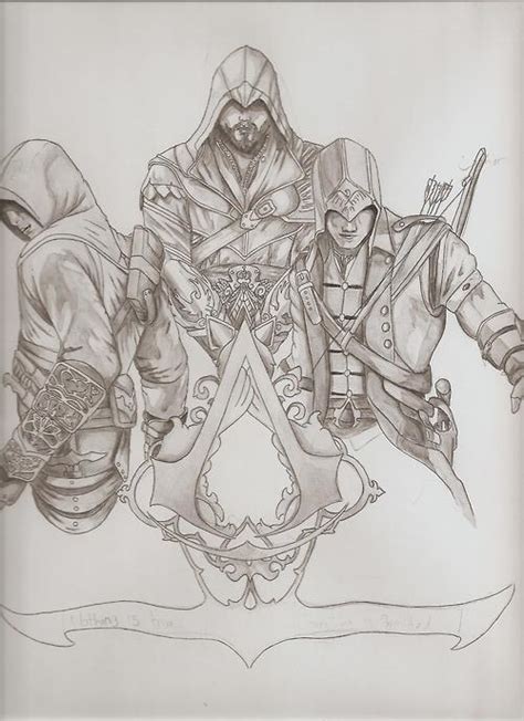 Altair Ezio Connor The Assassin S Fan Art 32985659 Fanpop