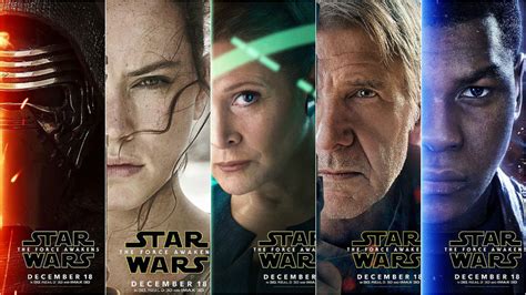 New ‘star Wars The Force Awakens Character Posters Revealed And