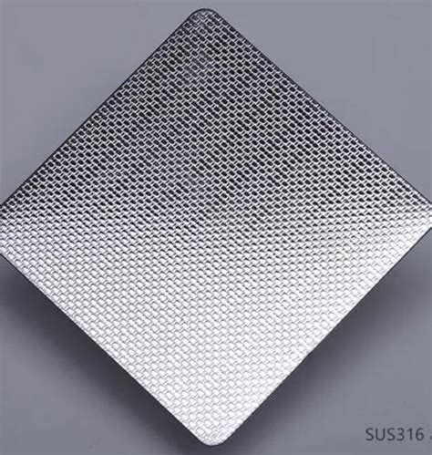 China Stainless Steel Embossed Sheet Plate Sus 316l 03mm 304 Embossed
