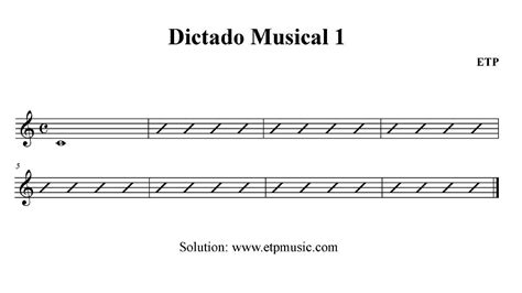 Ejercicios De Solfeo Musical Dictado Melódico 1 Youtube