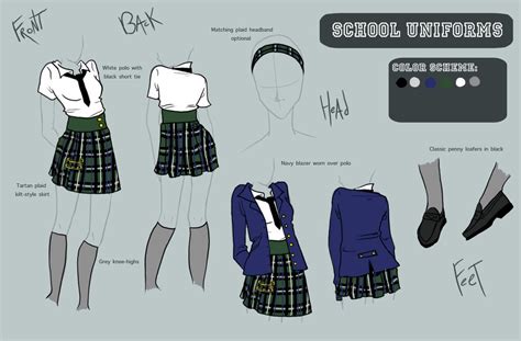 Uniforms Request By Camaryn On Deviantart Manga Clothes Drawing