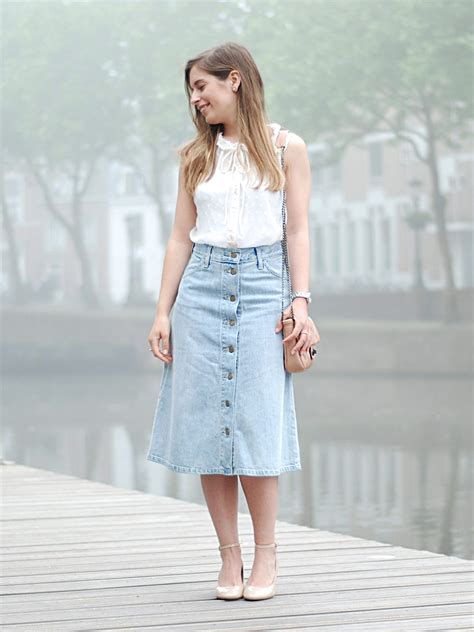 Https://techalive.net/outfit/midi Denim Skirt Outfit