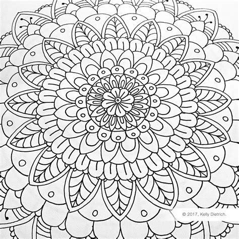 Free Mandala Template For Hand Drawn Mandalas — Kelly Dietrich Mandala Art