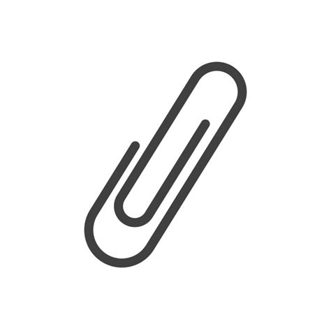 Paperclip Icon Vector Isolated Simple Shape Vector Eps10 7652992