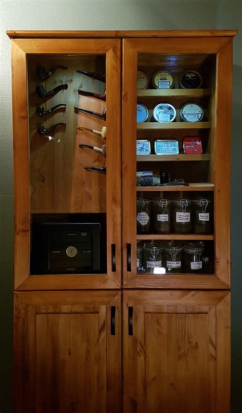 With A Lot Of Help From Grandpa We Made This Tobacco Cabinet For My