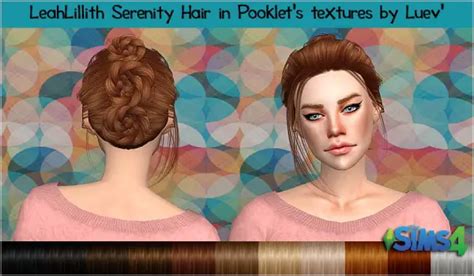 Mertiuza Leahlillith`s Serenity Hair Retextured Sims 4 Hairs