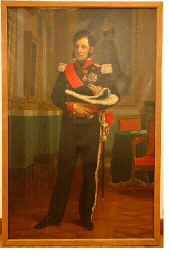 A Painting Of A Man In Uniform Holding A Cat