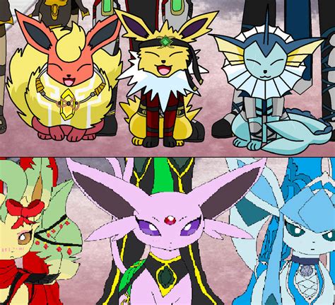 Leafeonespeon And Glaceon Meet The Eeveelution By Marbowsta On Deviantart