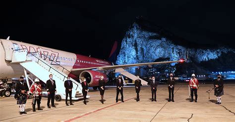 Wizz Air Lands In Gibraltar To Great Fanfare Gibraltar Airport