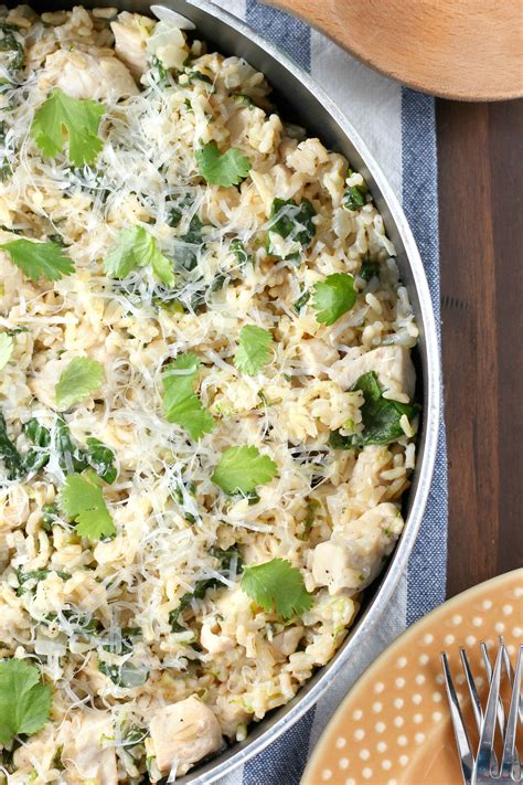 Maybe you would like to learn more about one of these? Cilantro Lime Chicken with Rice Skillet - A Kitchen Addiction