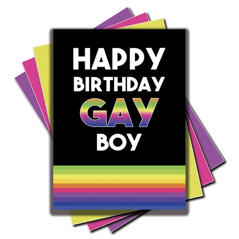 Happy Birthday Gay Boy Birthday Card A5 Gay Birthday Card Gay Etsy