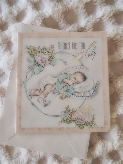 Mom And I Hooked On Thrifting Vintage Baby Cards