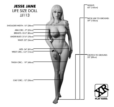 World Famous Jesse Jane Fantasy Life Size Replica Doll Gofille
