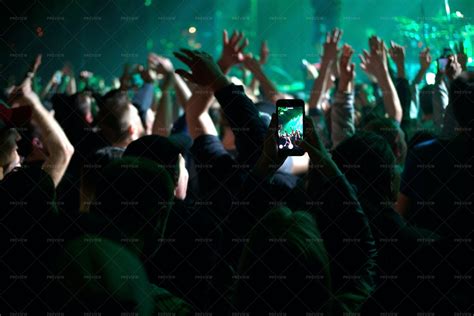 Fans At Concert Stock Photos Motion Array