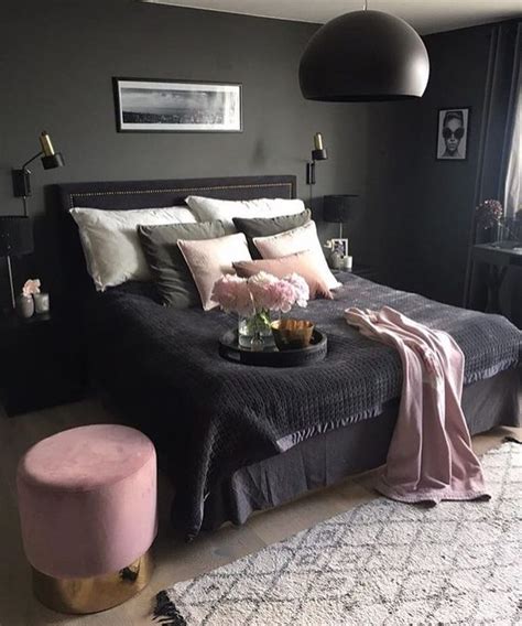 25 Refined Pink And Black Bedroom Decor Ideas Digsdigs