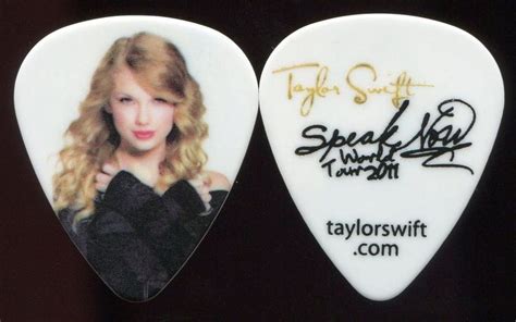 Taylor Swift 2011 Speak Now Tour Guitar Pick Taylors Custom Concert