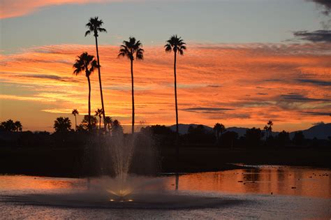 The Sky Was On Fire In December 2014 Over Sun Lakes Arizona Taken From The Appropriately Named